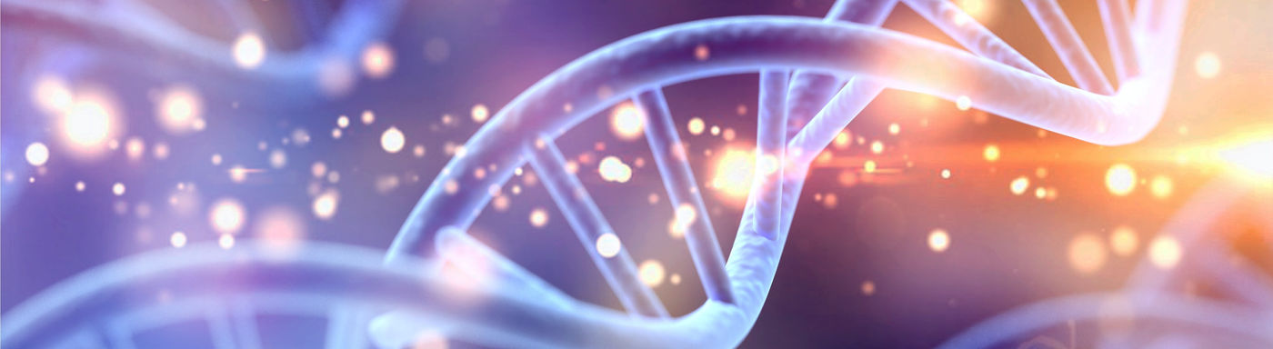 Abstract biotechnology and DNA illustration